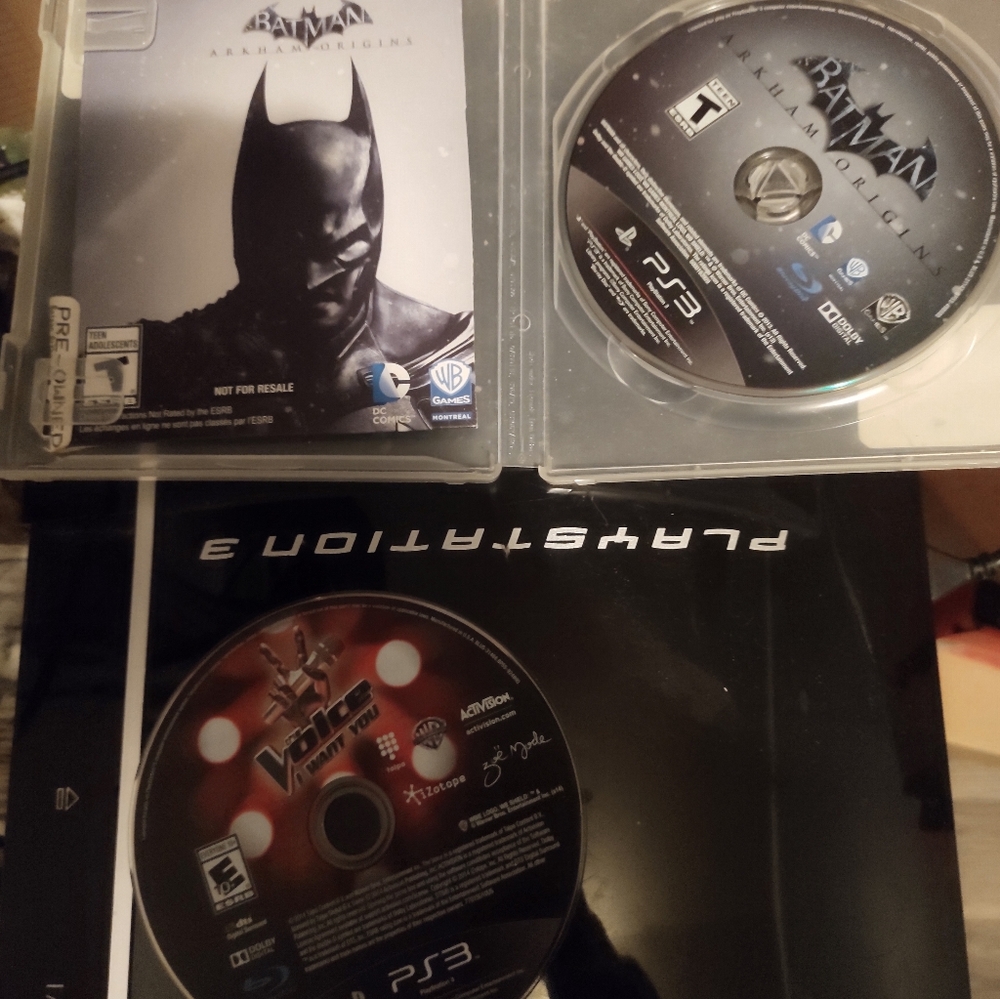 PlayStation 3 first gen 2 games 1 controller